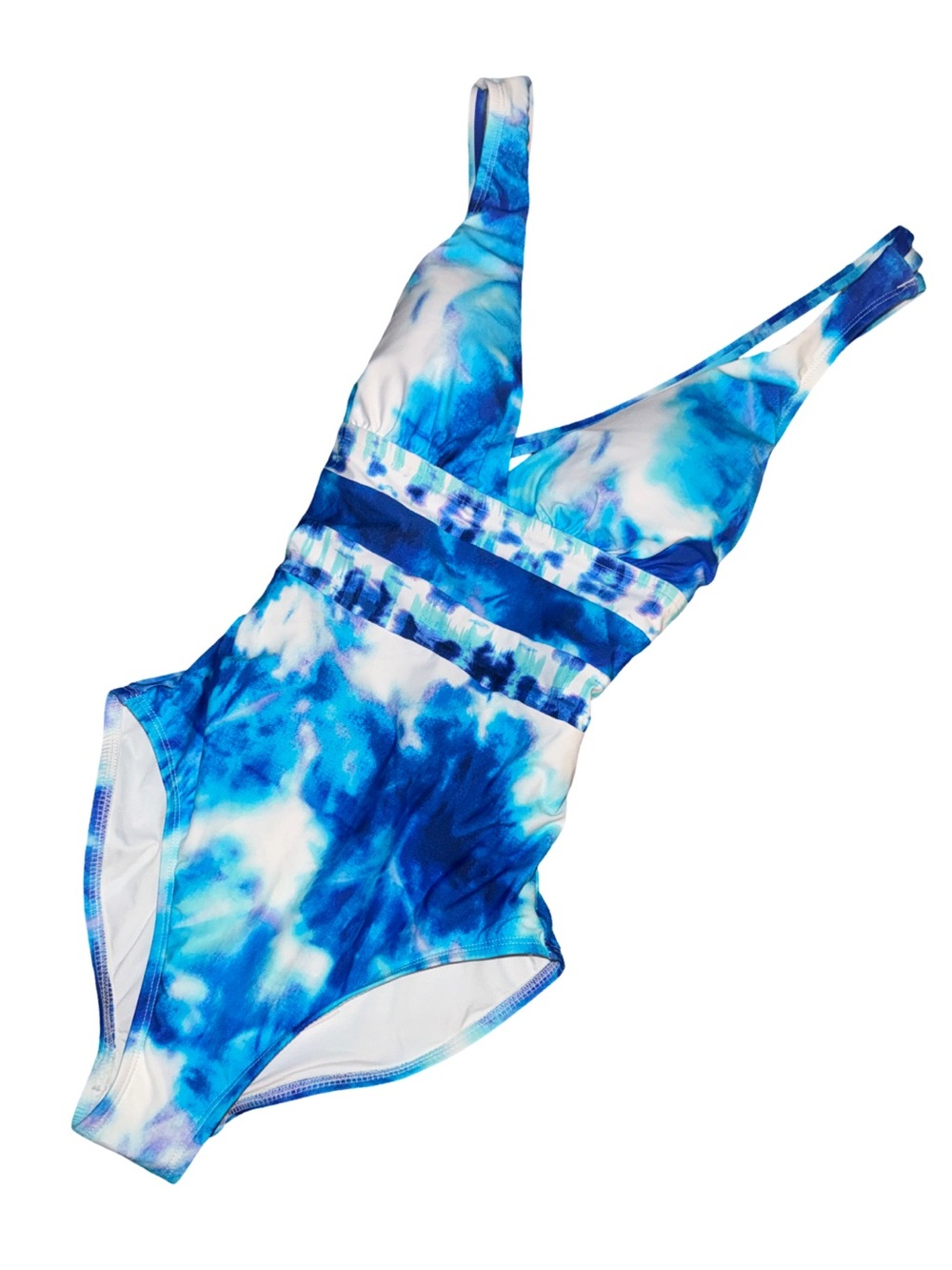 LaBlanca Blue Tie-Dye V-Neck One-Piece Swimsuit
Size 4
Brand New - Picture 4 of 7